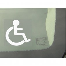 1 x Disabled Logo Window Sticker - Disability Car Wheelchair Logo Sign
